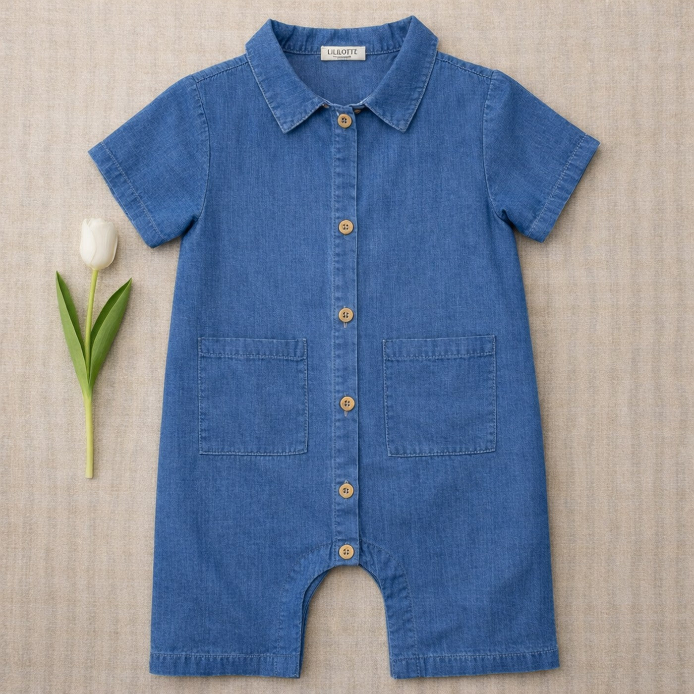 Combinaison Charly Denim - Bébé Garçon - Bleu Denim