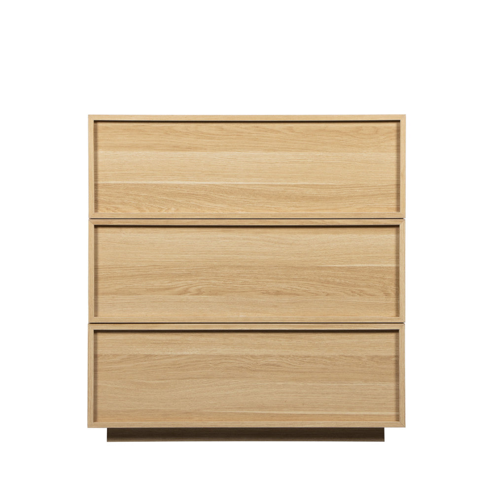 Joy - Commode 3 Tiroirs - Bois - Bois Clair
