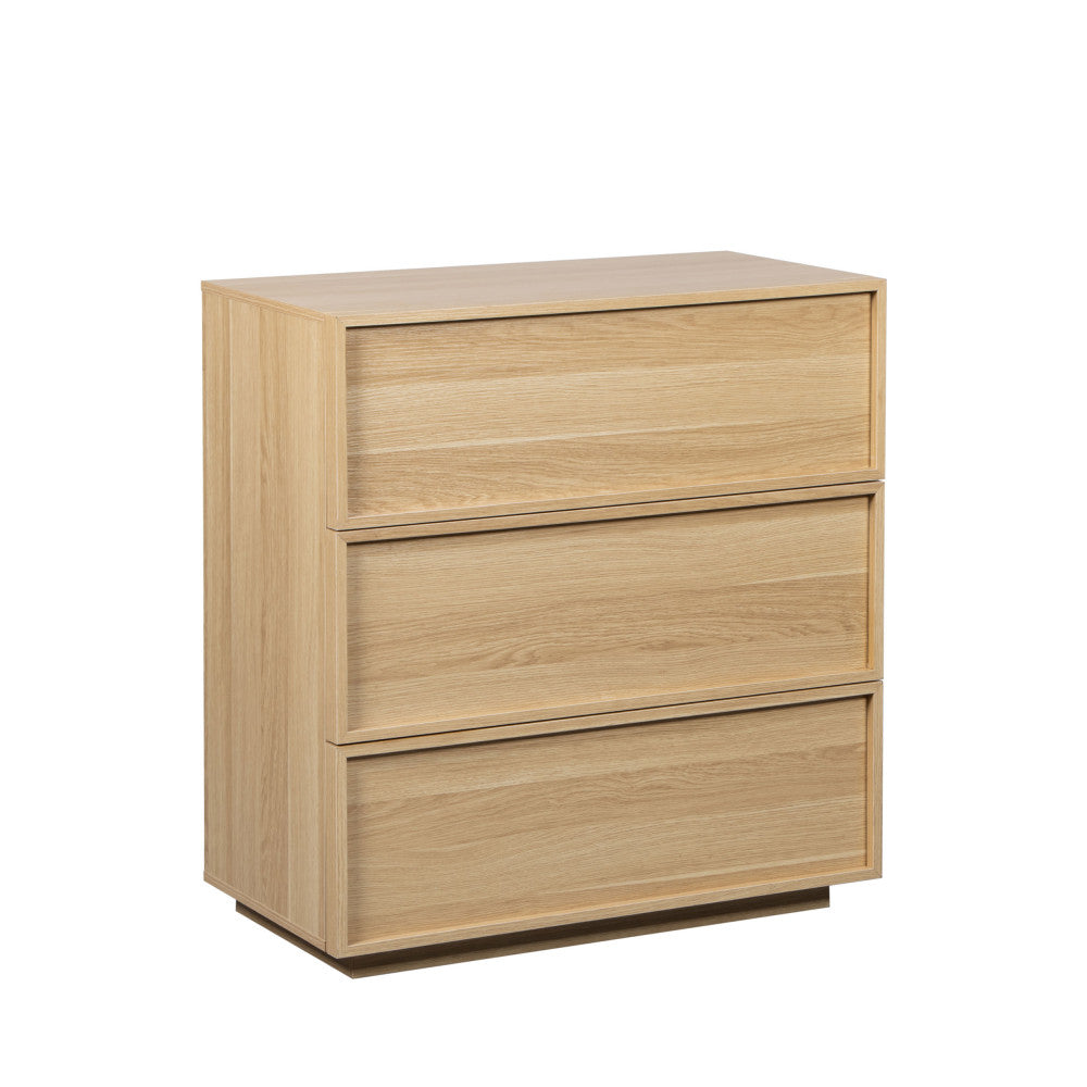Joy - Commode 3 Tiroirs - Bois - Bois Clair