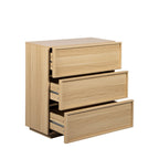 Joy - Commode 3 Tiroirs - Bois - Bois Clair