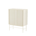 Molly - Commode 4 Tiroirs - Bois Et Métal - Crème