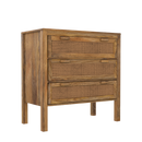 Commode en cannage 3 tiroirs Tiki