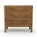 Commode en cannage 3 tiroirs Tiki