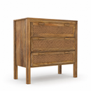 Commode en cannage 3 tiroirs Tiki