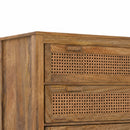 Commode en cannage 3 tiroirs Tiki