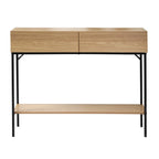 Tessa - Console 2 Tiroirs - Bois