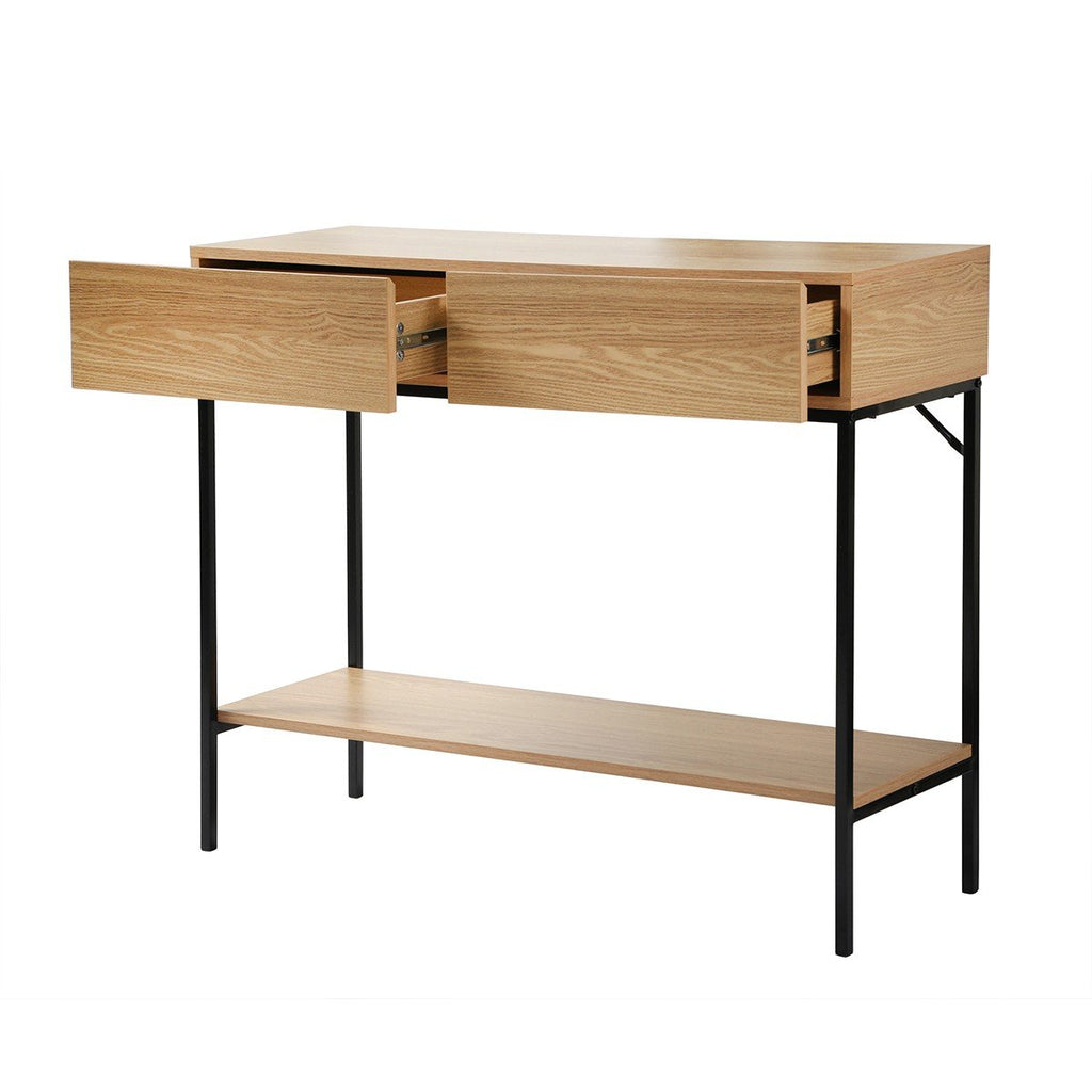 Tessa - Console 2 Tiroirs - Bois