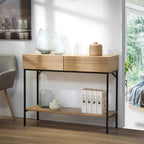 Tessa - Console 2 Tiroirs - Bois
