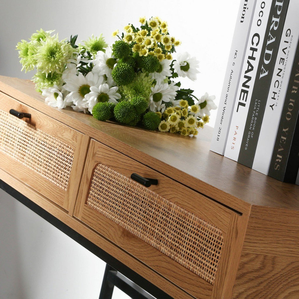Jaya - Console 2 Tiroirs - Rotin