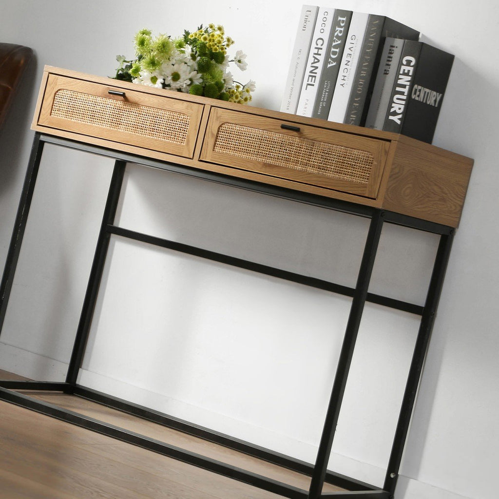 Jaya - Console 2 Tiroirs - Rotin