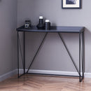 Console Structure Noir Avec Plateau - Walter - Gris Anthracite