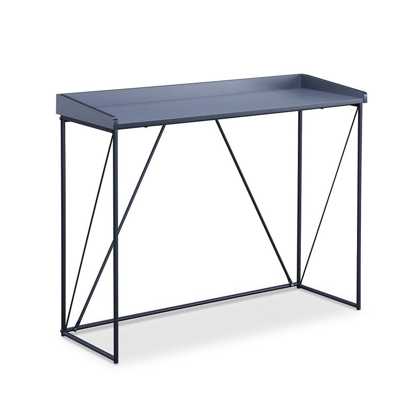 Console Structure Noir Avec Plateau - Walter - Gris Anthracite