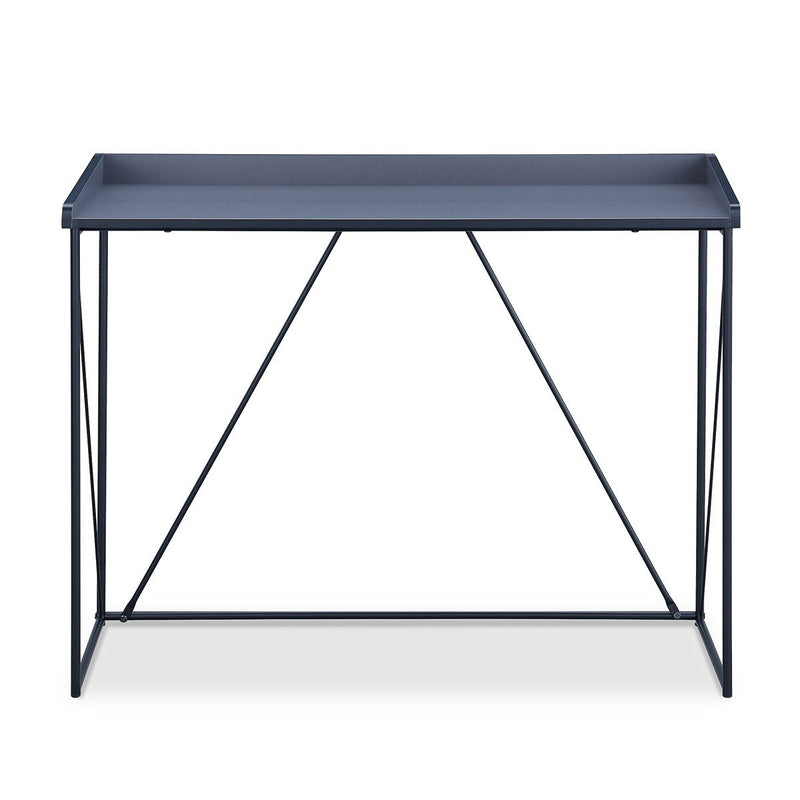 Console Structure Noir Avec Plateau - Walter - Gris Anthracite