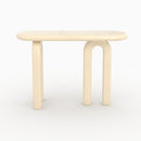 Console Opale laquée blanche en MDF, 120 cm
