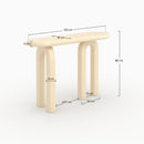 Console Opale laquée blanche en MDF, 120 cm