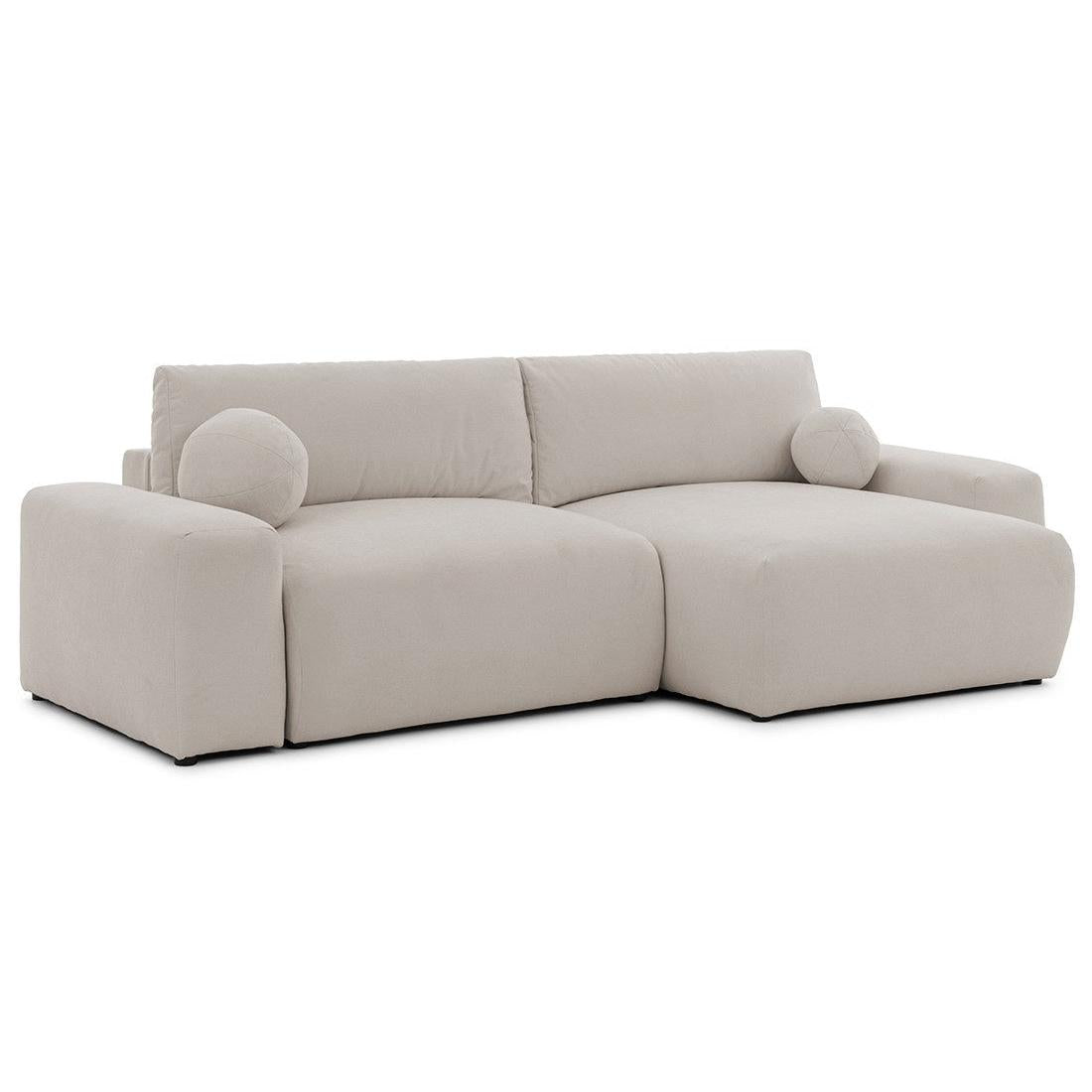 Constance - Sofá Rinconero Reversible - Con Arcón - 4 Plazas - Tela - Beige