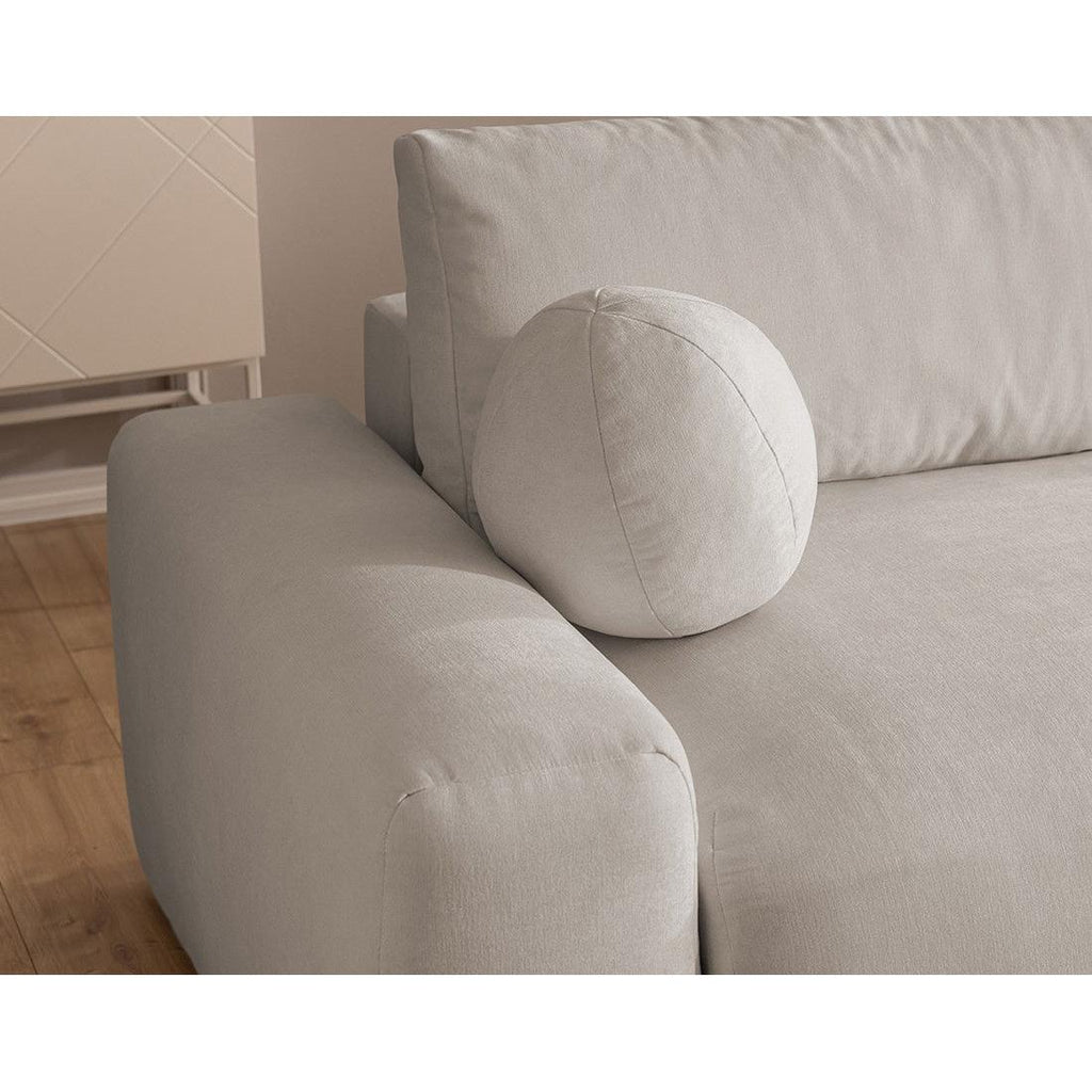 Constance - Sofá Rinconero Reversible - Con Arcón - 4 Plazas - Tela - Beige