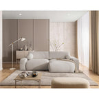 Constance - Sofá Rinconero Reversible - Con Arcón - 4 Plazas - Tela - Beige