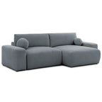 Constance - Sofá Rinconera Reversible - Con Arcón - 4 Plazas - Tela - Gris
