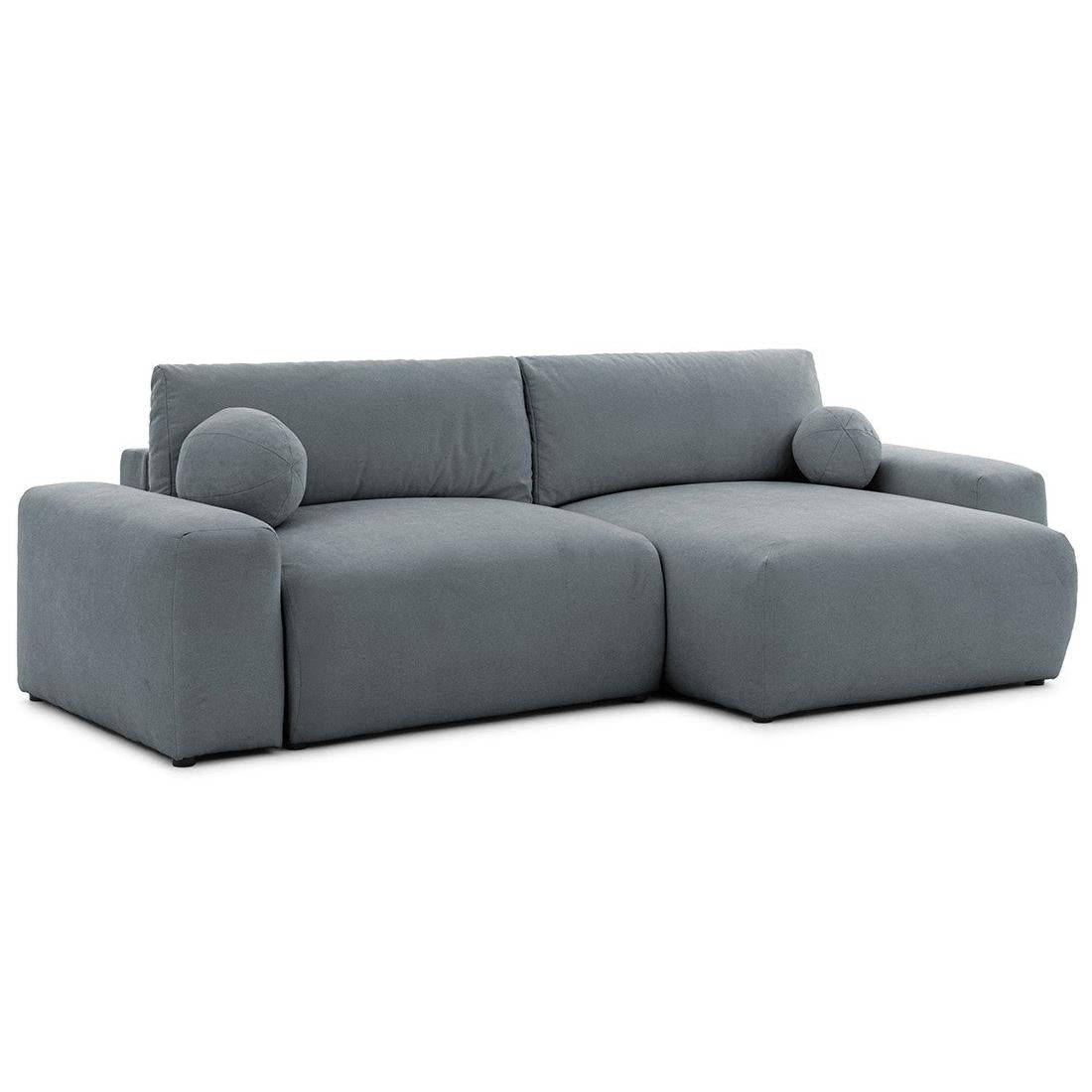 Constance - Sofá Rinconera Reversible - Con Arcón - 4 Plazas - Tela - Gris