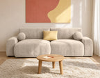 Constance - Reversible Corner Sofa - With Storage - 4-Seater - Velvet - Beige