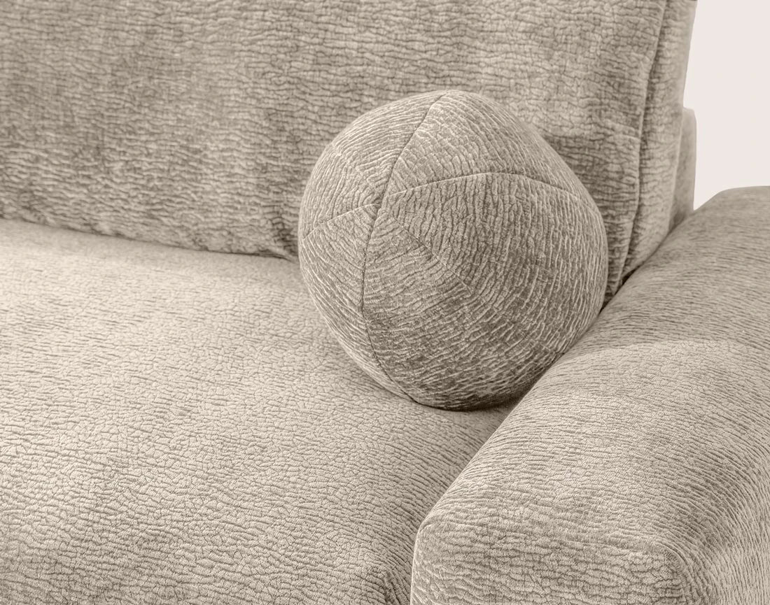 Constance - Reversible Corner Sofa - With Storage - 4-Seater - Velvet - Beige