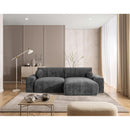 Constance - Reversible Corner Sofa - With Box - 4 Places - Velvet - Gray