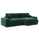 Constance - Reversible Corner Sofa - With Box - 4 Places - Velvet - Green