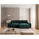 Constance - Reversible Corner Sofa - With Box - 4 Places - Velvet - Green