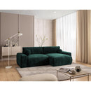 Constance - Reversible Corner Sofa - With Box - 4 Places - Velvet - Green