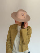 Gorro de Fieltro Constanza - Rosa Bebé