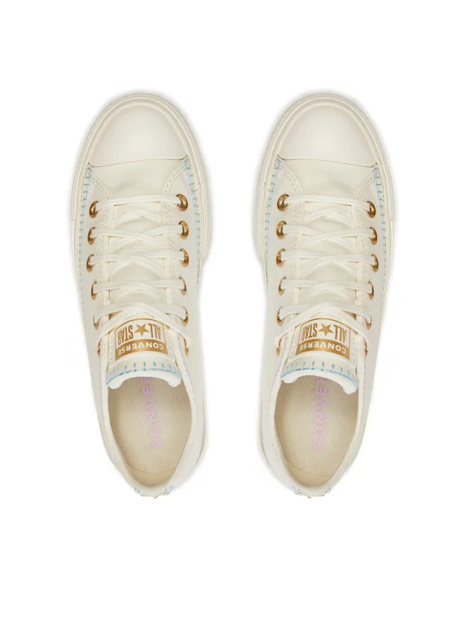 Sneakers Compensées Ctas Lift Ox Egrettrue Sky - Beige