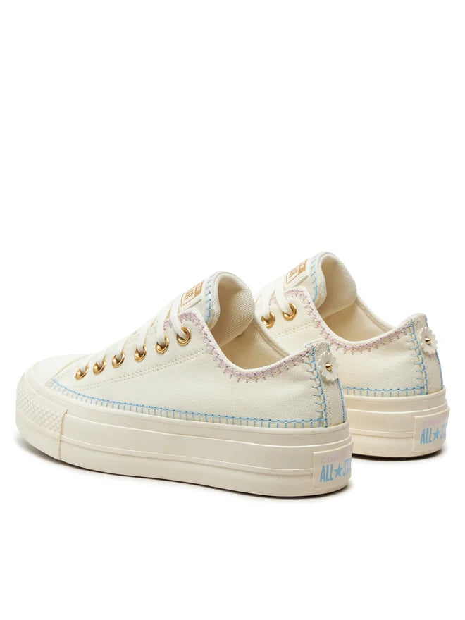 Sneakers Compensées Ctas Lift Ox Egrettrue Sky - Beige