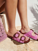 Petite Mendigote - Cora Suede Sandals - Orchidee