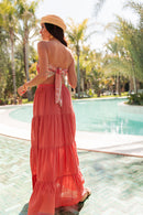 CORALIE Terracotta - Jupe Longue