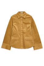Corduroy Long Sleeve Shirt - Camel