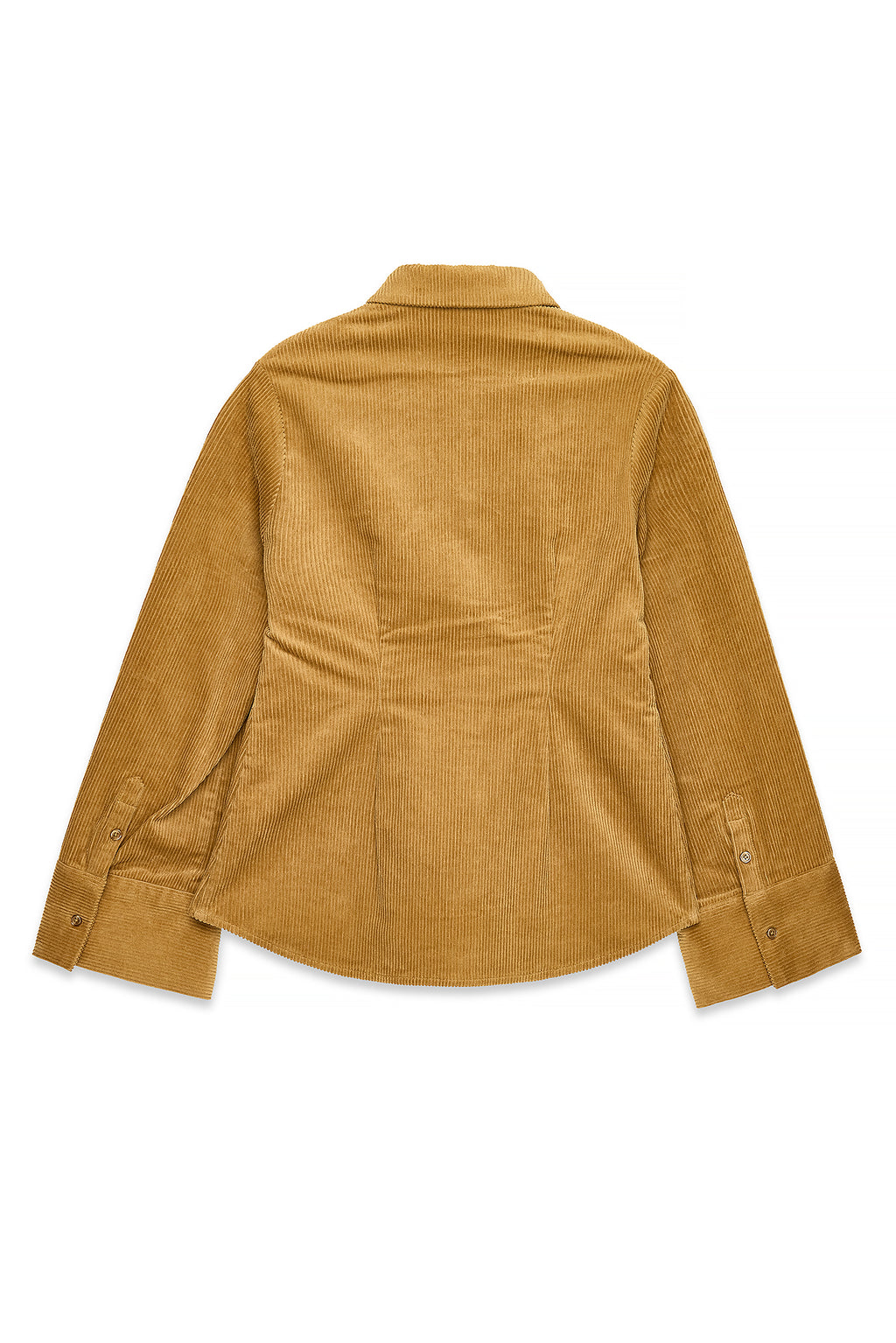 Corduroy Long Sleeve Shirt - Camel