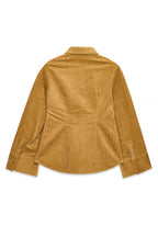 Corduroy Long Sleeve Shirt - Camel