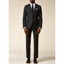 Costume En Laine Vierge Noire - Noir, Serge Unie