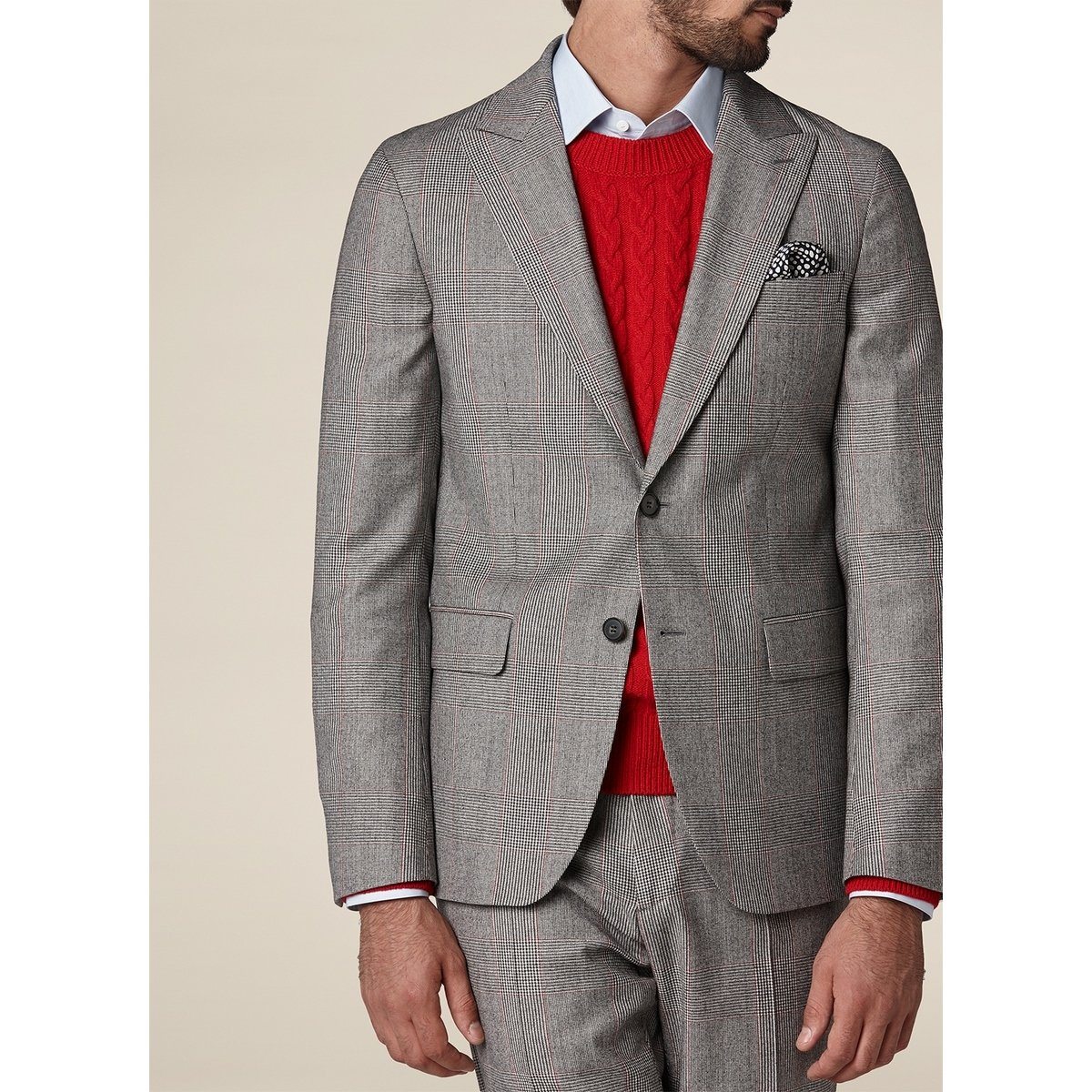 Fursac - Costume Slim Fit - Gris Moyen - Homme