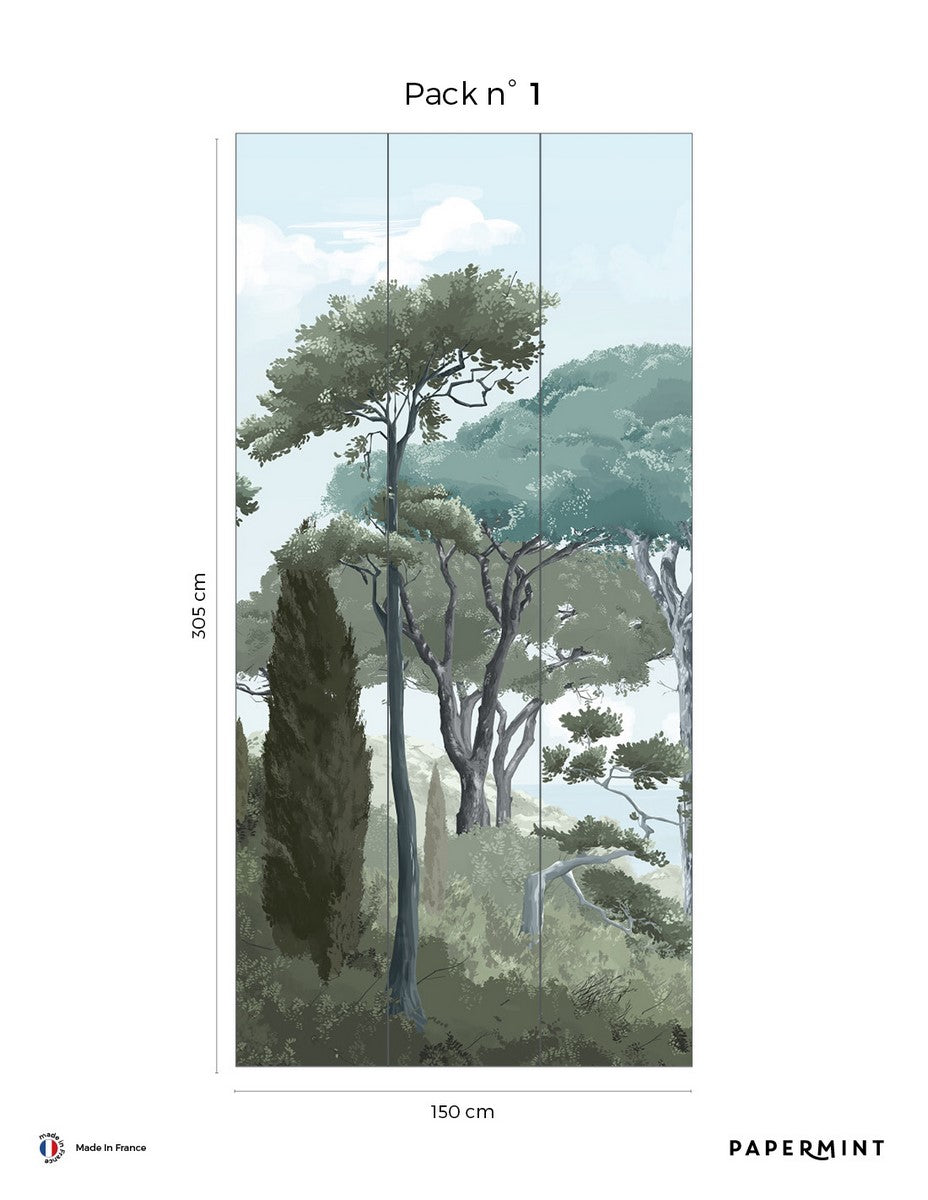French Riviera Fresco - Verdigris