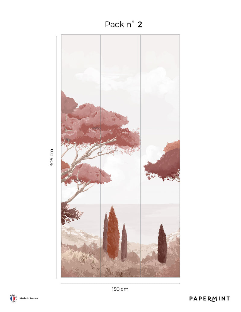 Fresque Côte d'Azur - Ocre Rouge