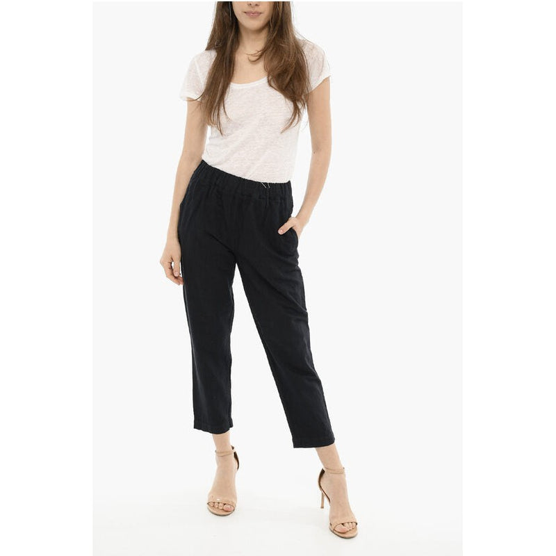 Pantalon Cotton And Linen With Drawstring Waist