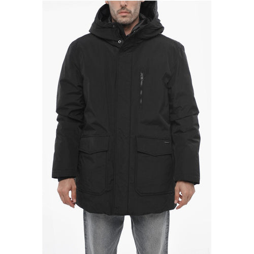 Cotton And Nylon Cleveland Downwith Hidden Closure Jacket