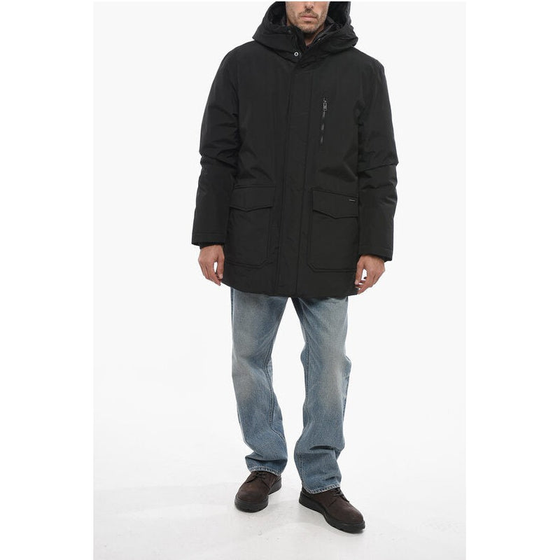 Cotton And Nylon Cleveland Downwith Hidden Closure Jacket