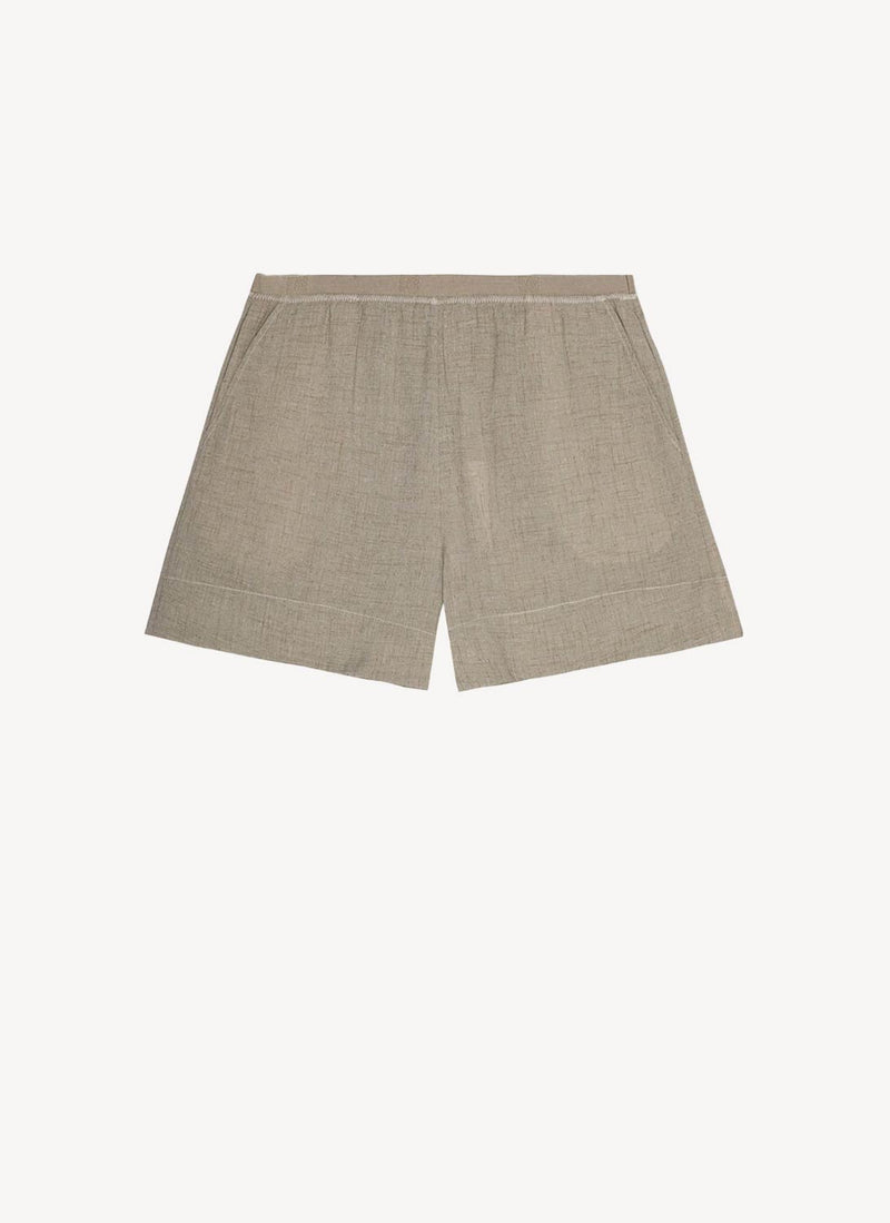 Ganni - Shorts - Verde - Mujer