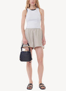 Ganni - Shorts - Verde - Mujer
