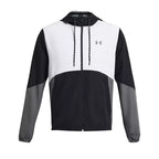 Kurtka Wiatrówka Z Kapturem Legacy Windbreak - Czarna, Biała, Szara - Męska