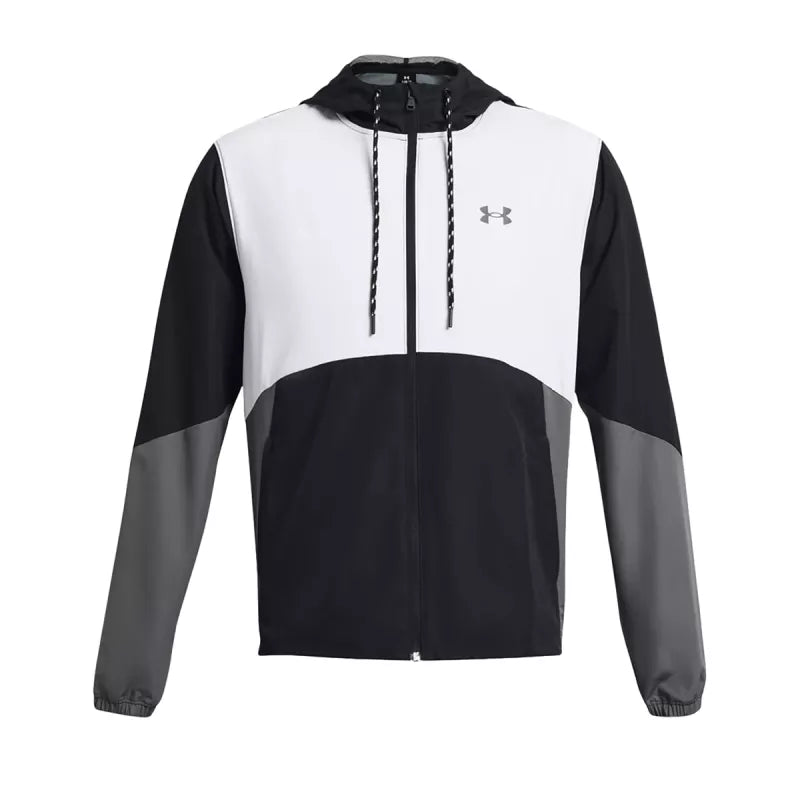 Kurtka Wiatrówka Z Kapturem Legacy Windbreak - Czarna, Biała, Szara - Męska