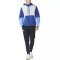 Legacy Windbreak Hooded Windbreaker - Sky Blue, White. - Man